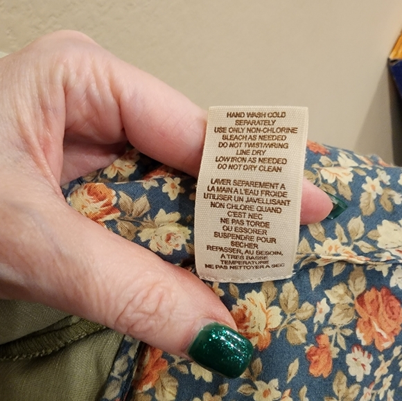 !We The Free, Free People Studded Military/Utility Jkt Floral Peplum Hem -SZ S! - Picture 11 of 11